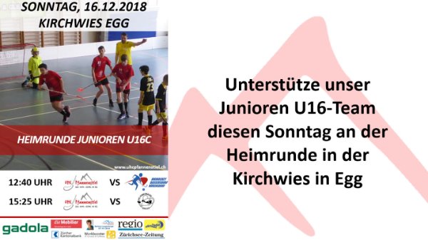 Die U16-Heimrunde steht diesen Sonntag auf dem Programm