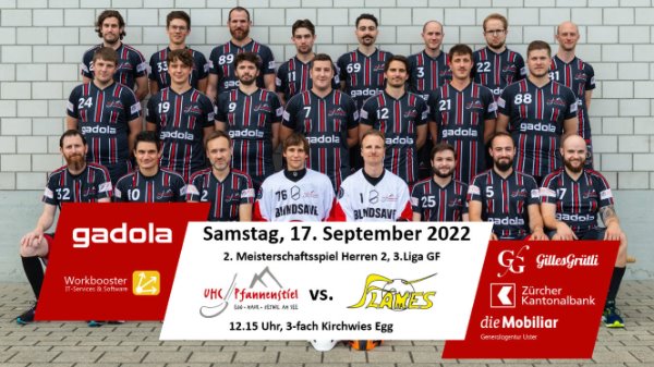 Das zweite Herren-Grossfeld-Team empfängt an der Heimrunde die Jona-Uznach Flames II