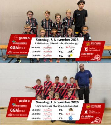 Die Junioren E Oetwil und Maur freuen sich auf die bevorstehende Heimrunde