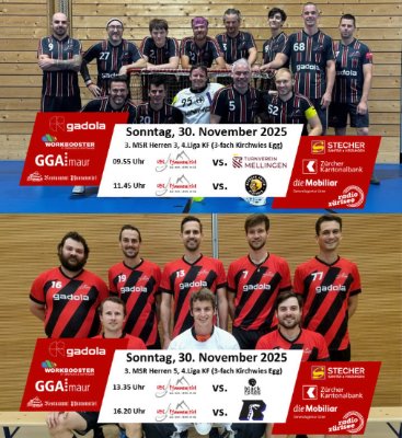 Die Herren 3 und Herren 5 freuen sich auf die bevorstehende Heimrunde