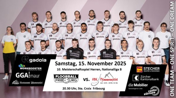 Pfanni zu Gast bei Floorball Fribourg