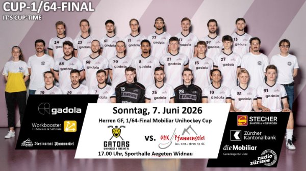 Cup-Auftakt auswärts gegen die Unihockey Rheintal Gators