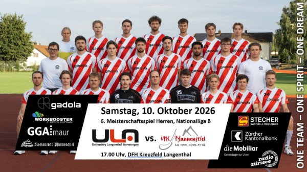 Das Fanionteam reist in den Oberaargau zum UH Langenthal-Aarwangen