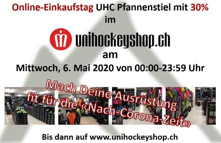 Online-Einkaufstag UHC Pfannenstiel im unihockeyshop.ch