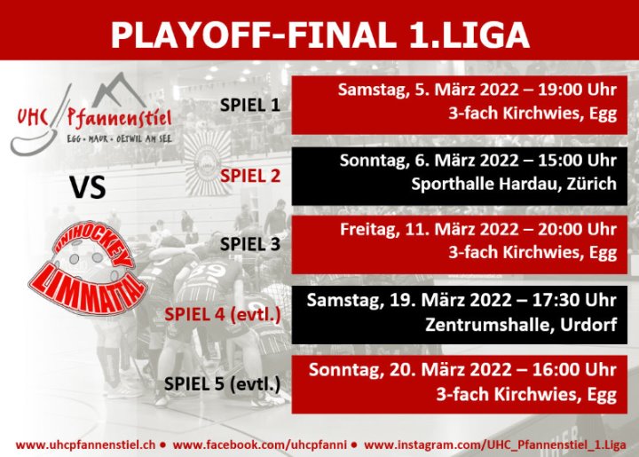 Die Daten des Playoff-Finals sind festgelegt