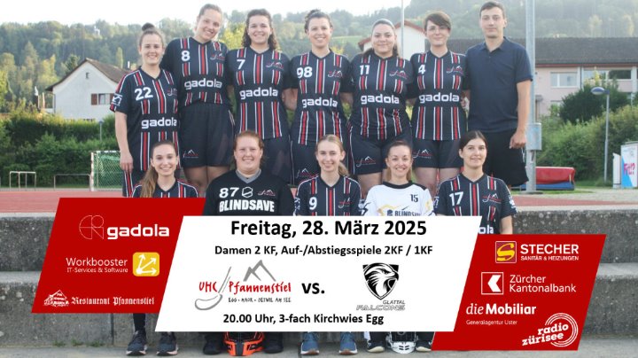 Das Damen 2 fordert die Glattal Falcons in den Aufstiegsspielen