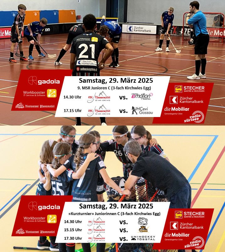 Die Juniorinnen C und die Junioren C schliessen die Saison mit der Heimrunde ab