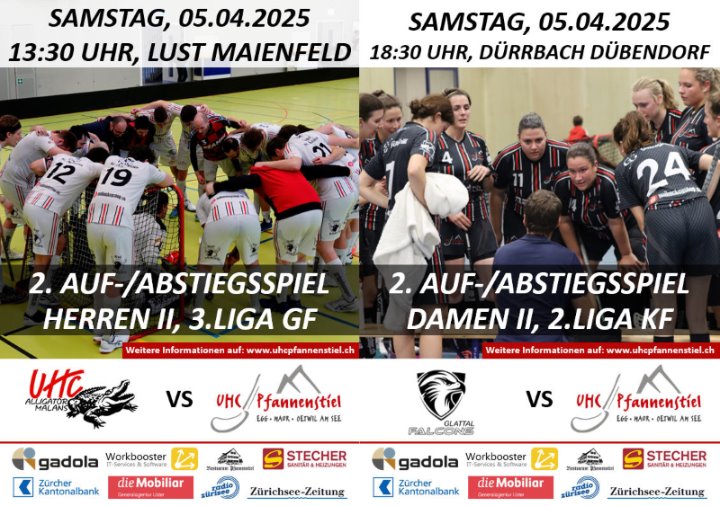 Weiter gehts mit den Aufstiegsspielen...