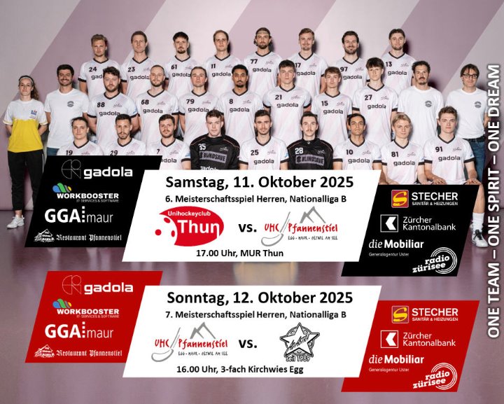 Pfanni trifft auf die beiden Top-Teams UHC Thun und Ad Astra Obwalden