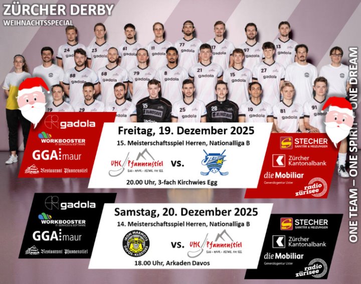 Zum Jahresabschluss zu Hause gegen die Kloten-Dietlikon Jets und auswärts gegen die Iron Marmots Davos-Klosters