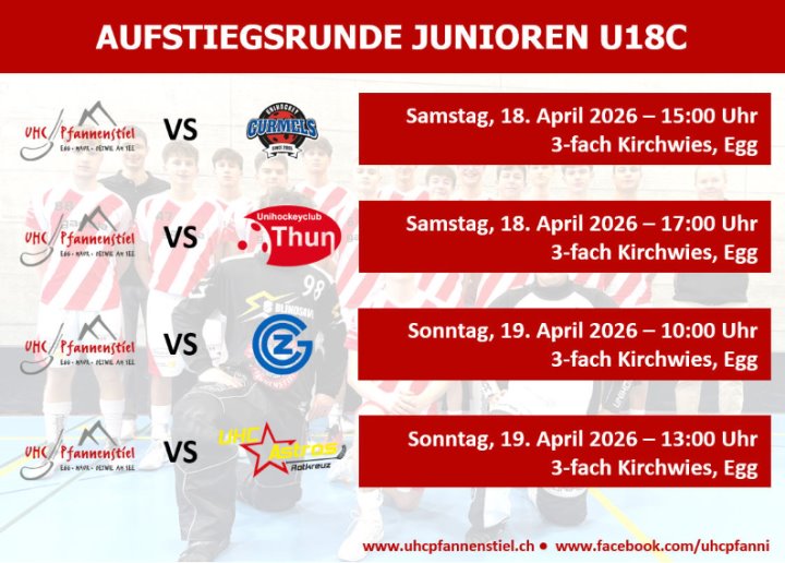 U18-Aufstiegsrunde in Egg - nicht verpassen!
