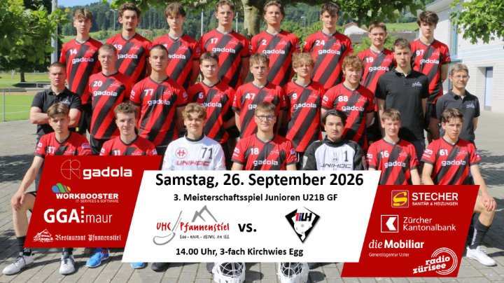 Die U21-Junioren empfangen Ticino Unihockey zum zweiten Heimspiel Die U21-Junioren empfangen Ticino Unihockey zum zweiten Heimspiel