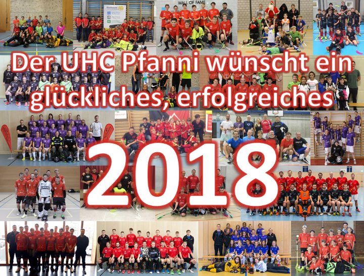 Der UHC Pfanni wünscht ein glückliches, erfolgreiches 2018