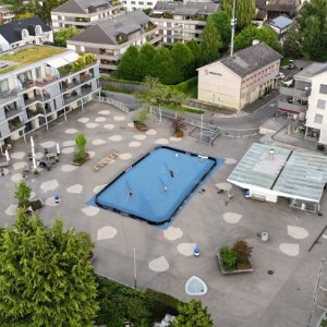 Aufstellen Street Floorball Feld